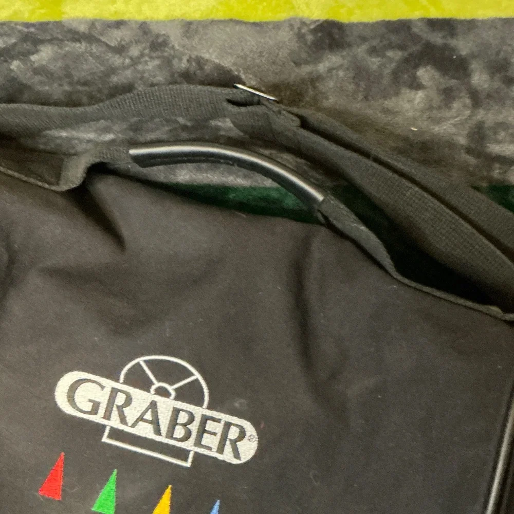 Lands' End Black Messenger Bag with Red, Green, Yellow & Blue Accents